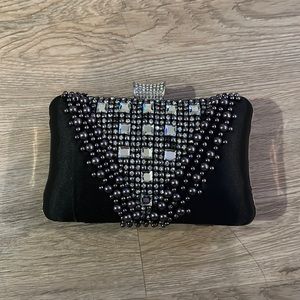 Beaded evening clutch